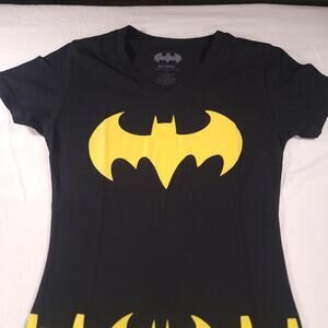 DC Batgirl Casual Short Sleeve Crew Neck T Shirt Womens Size Medium M Black
